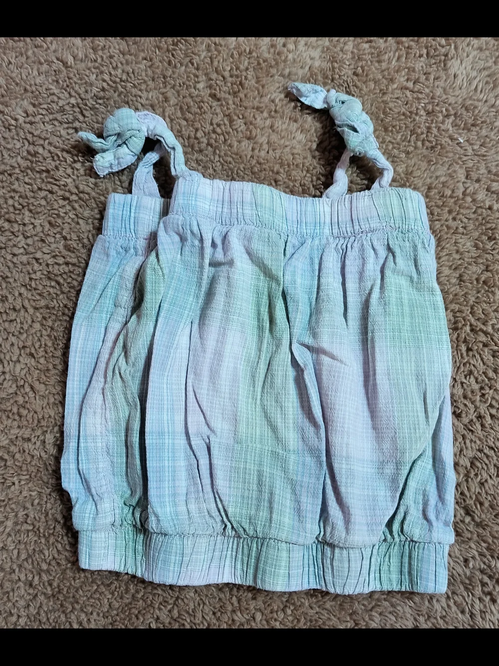 Girls 9-Piece Spring Mix Outfit Set - Pastel Pink, Green, Navy & Cream.    T 5